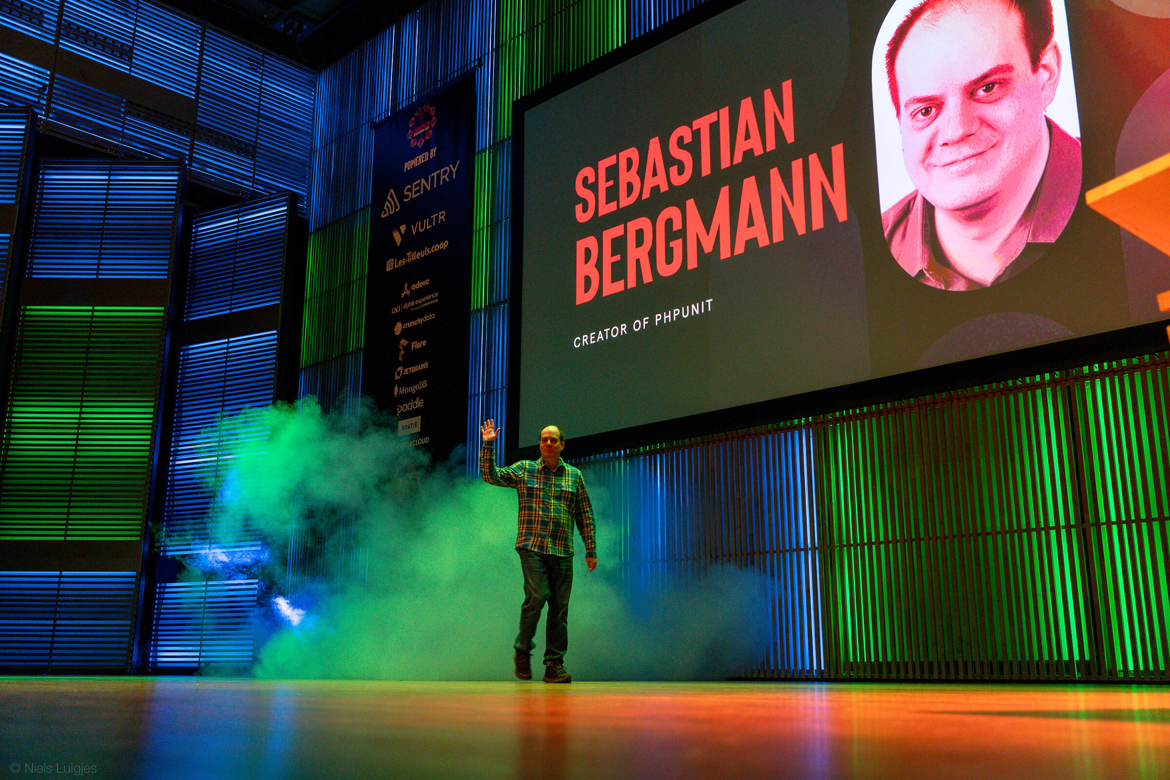 Sebastian Bergmann on stage