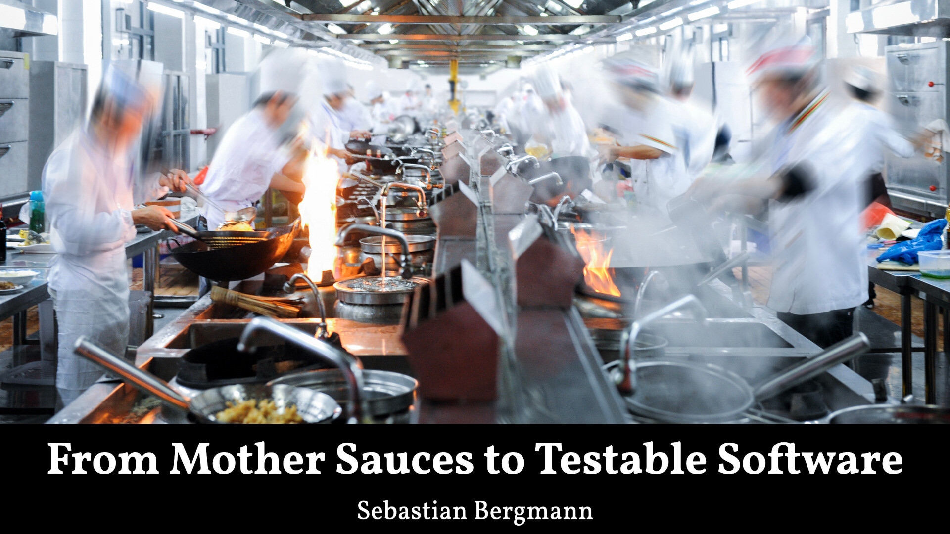 From Mother Sauces to Testable Software
